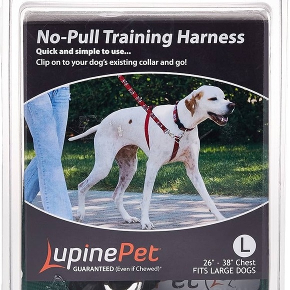No-Pull Training Harness - Blue plaid, size Large NIB - Picture 1 of 5